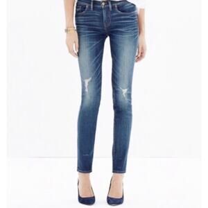 Madewell Skinny Skinny Jeans Size 28 – Distressed Dark Wash Denim